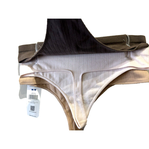 NWT Women's Rene Rofe Lingerie Set Of 3 Seamless Thong Panties in Size XL 16 - Picture 5 of 8